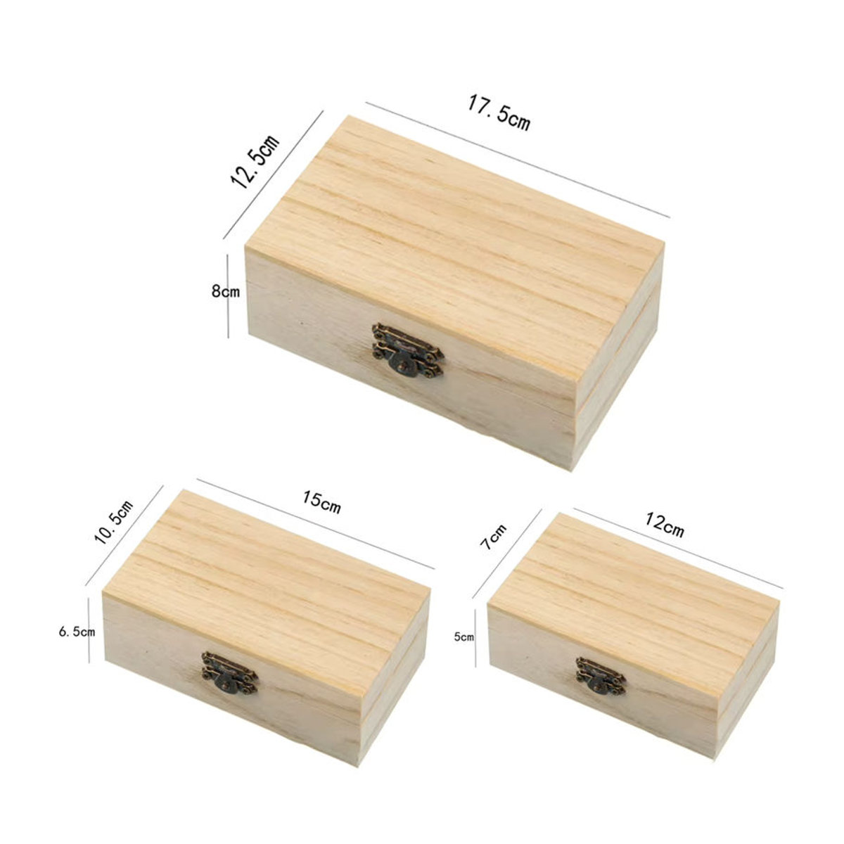 LEENKEA Aufbewahrungsbox aus Holz in Beige, quadratisch und minimalistisch mit Deckel - Bild 5