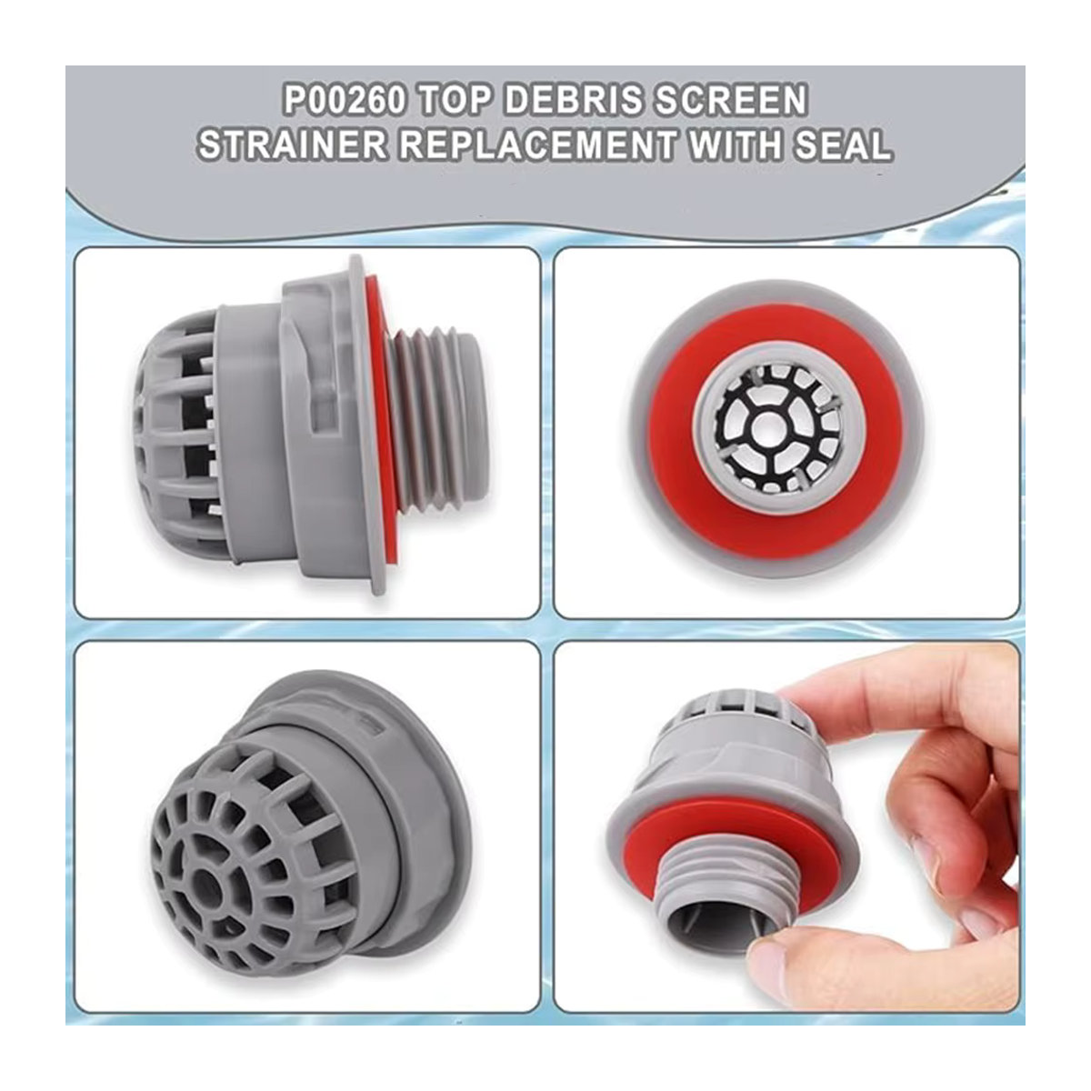 LEENKEA Chemischer Chlorspender P05346 als Schraubenspender-Aufsatz für Lay-Z Spa Whirlpool und Pool-Zubehör - Bild 2