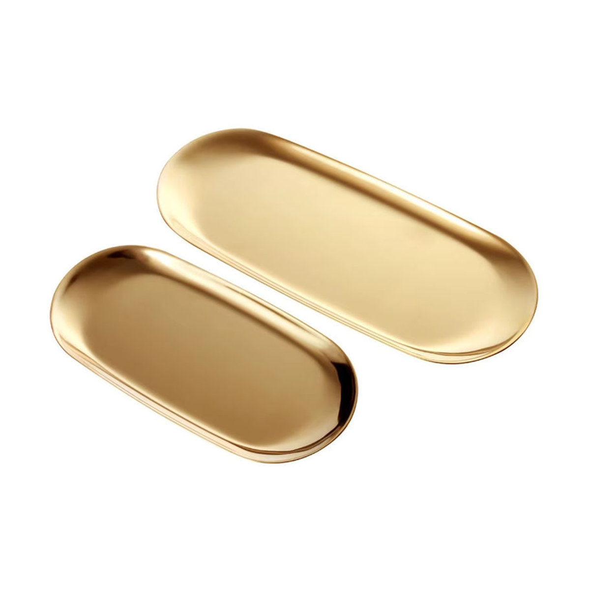 LEENKEA Dekoration Schale Oval aus Metall in Gold als Organizer für Obst, Schmuck oder Accessoires - Bild 2