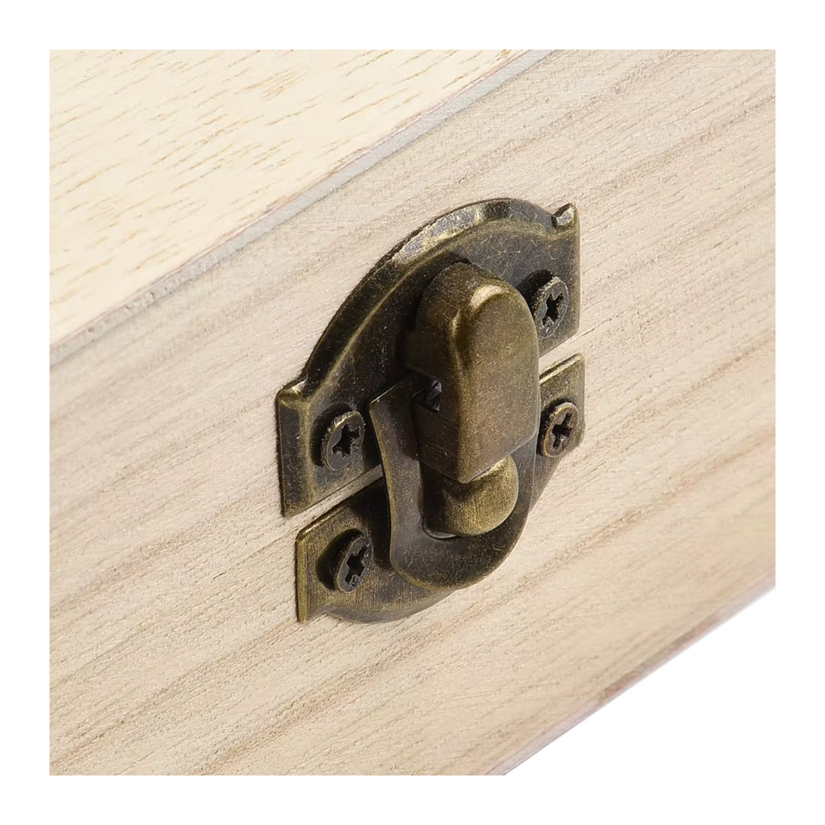 LEENKEA Holz Aufbewahrungsbox Retro Design in Braun B: 20 cm, T: 10 cm, H: 6 cm - Bild 5