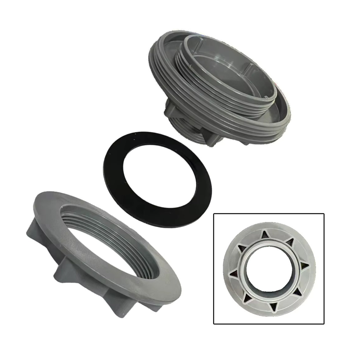 LEENKEA Pool-Schlauchanschluss mit Gewinde und Einlasssieb-Anschluss-Set für Intex 10744 10256 Schwimmbad-Zubehör - Bild 4