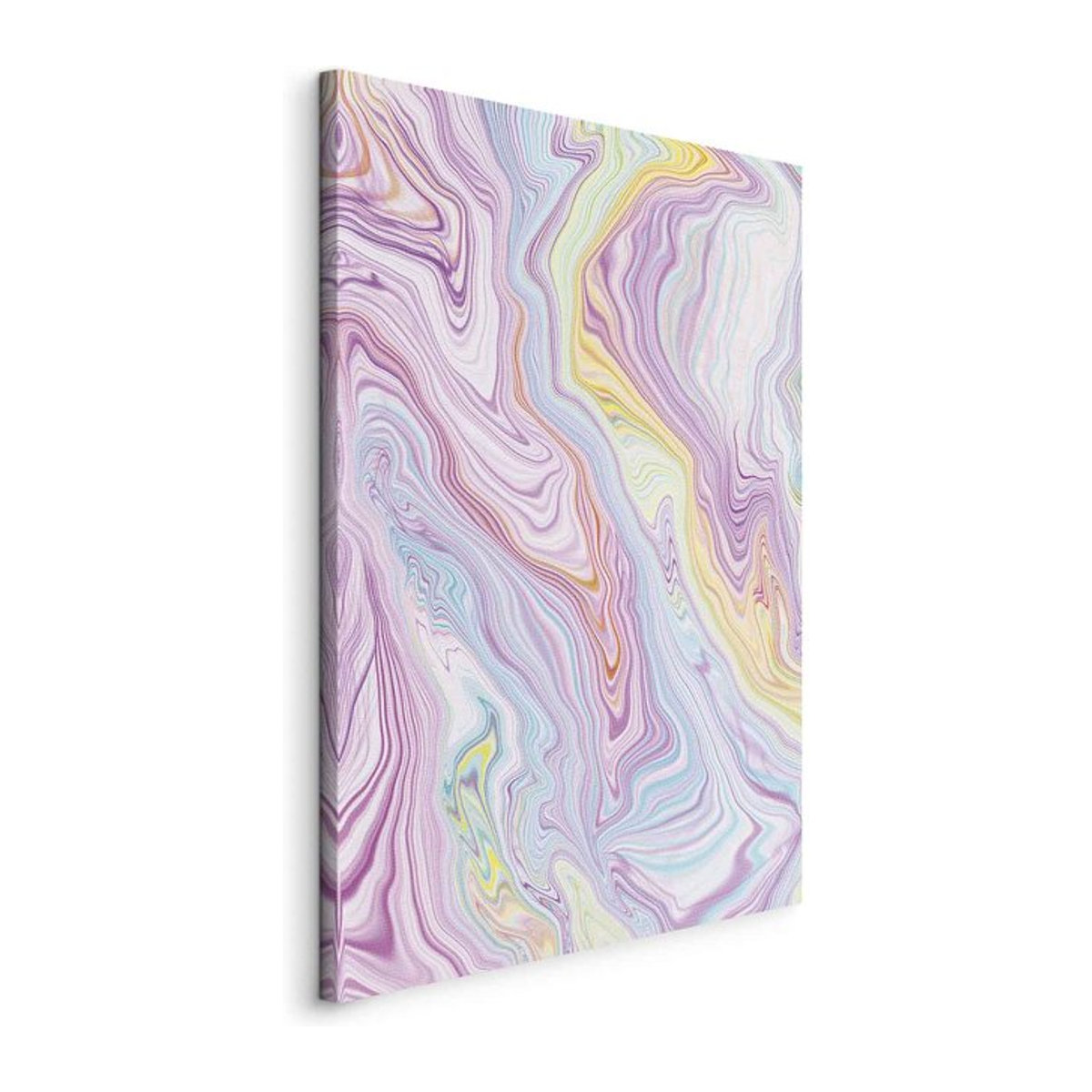 Leinwand Bild Bunter Traum mit abstrakten geometrischen Formen in Pastellfarben, Höhe: 90 cm, Breite: 60 cm - Bild 1