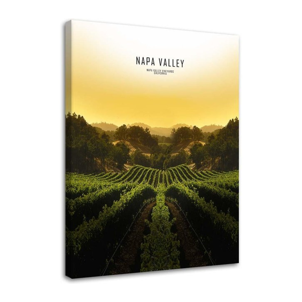 Leinwandbild Napa Valley Landschaft von Feeby in Grün, B/H: 40 x 60 cm - Bild 1