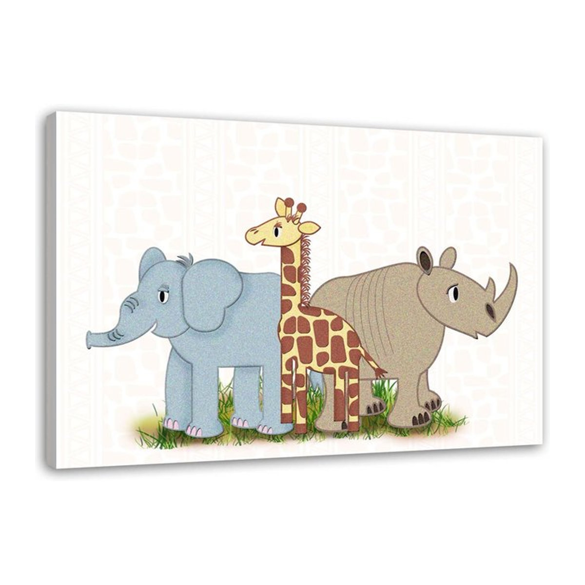 Leinwanddruck Afrikanische Freunde von Feeby, B/H: 60 x 40 cm - Bild 1