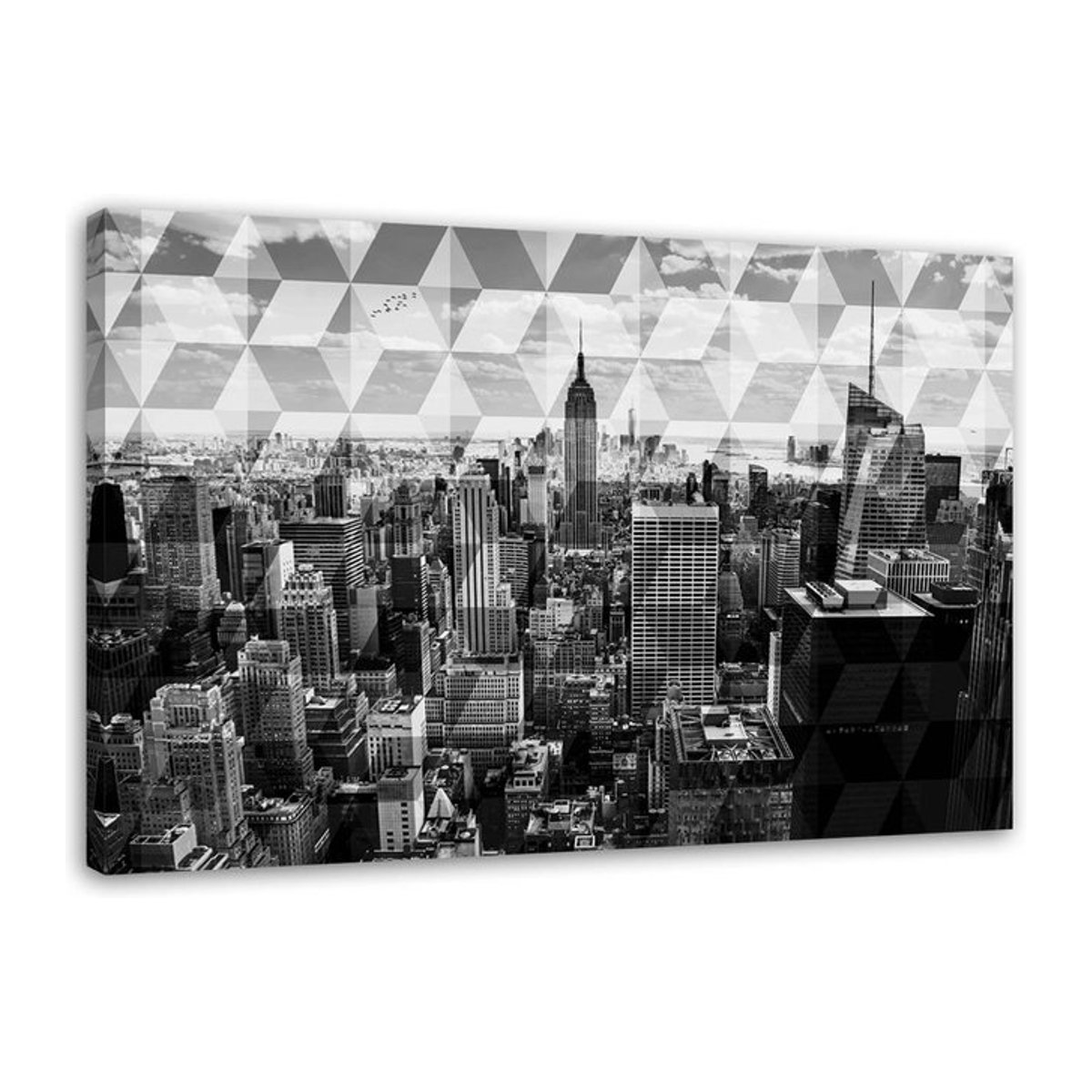 Leinwanddruck Feeby Architektur der Stadt in Weiß/Schwarz, Breite: 60 cm, Höhe: 60 cm - Bild 1