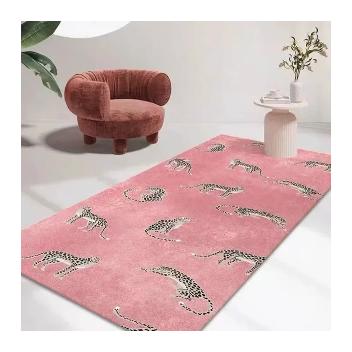 Leopard Design Luxus Plüschteppich für Wohnzimmer und Schlafzimmer in großer Fläche - Bild 1