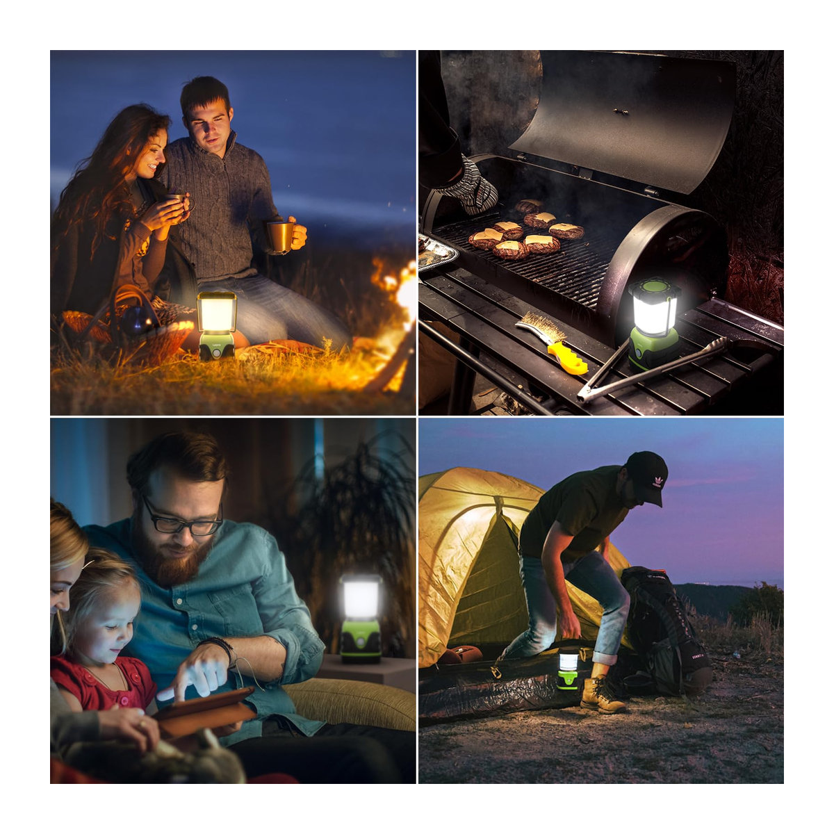 Lepro LED Campinglaterne mit 1500 Lumen, batteriebetrieben, umschaltbar zwischen Tageslichtweiß, Warmweiß und Rot - Bild 2