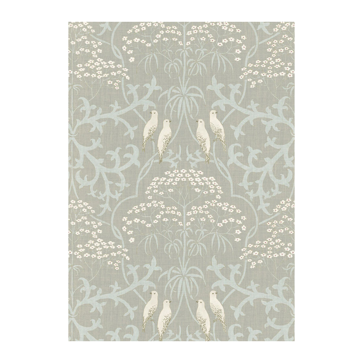 Lewis & Wood Tapete Bella in Champagne mit floralem Vintage-Design und Textiloptik - Bild 1