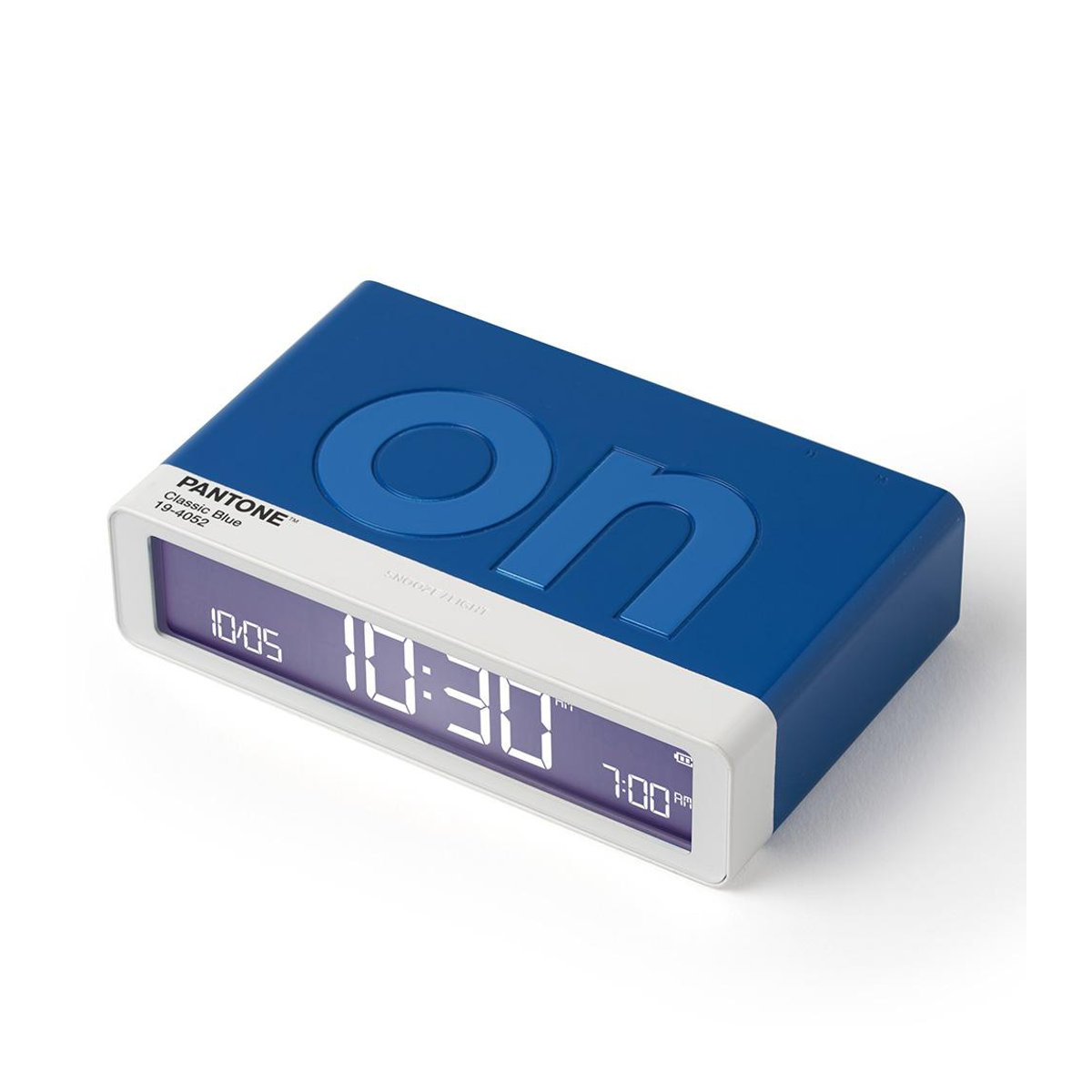 Lexon Flip Classic Zweiseitiger Tischwecker in Pantone Blau - Bild 2