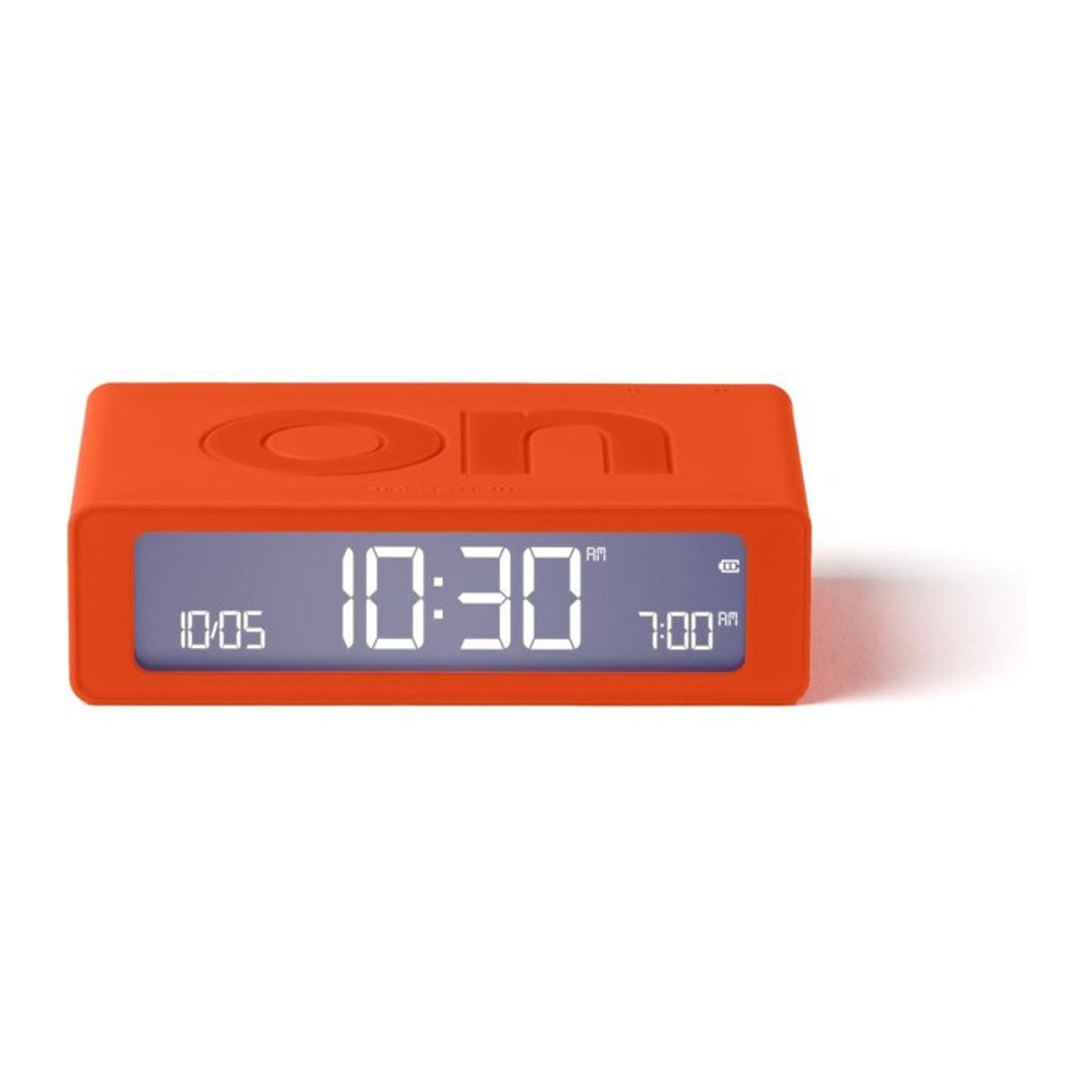 Lexon Flip Mini Digitaler Wecker Orange - Bild 1