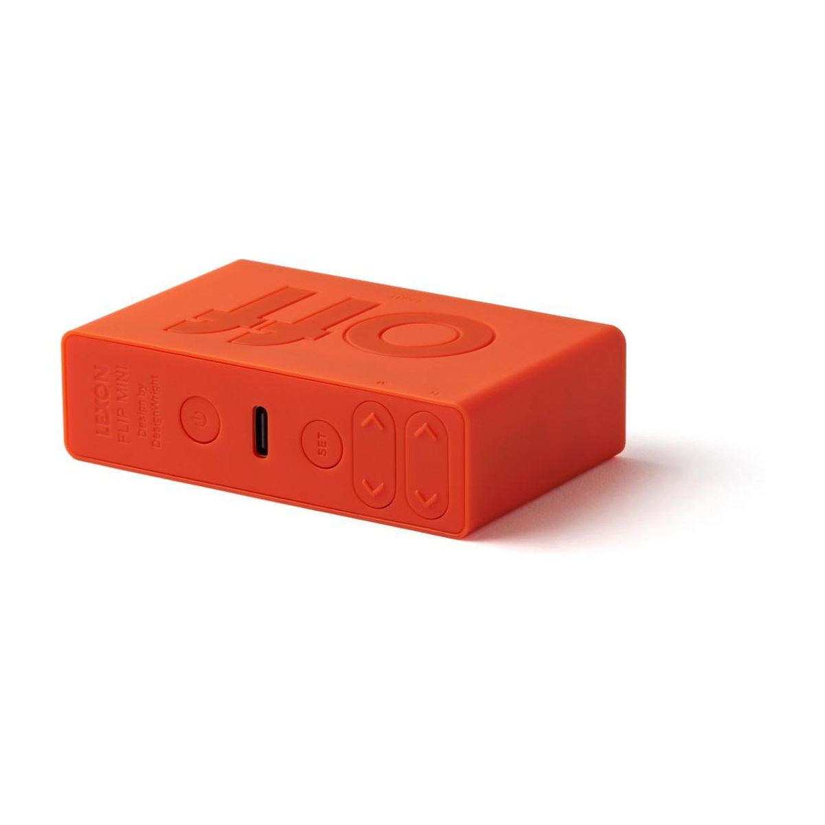 Lexon Flip Mini Digitaler Wecker Orange - Bild 2