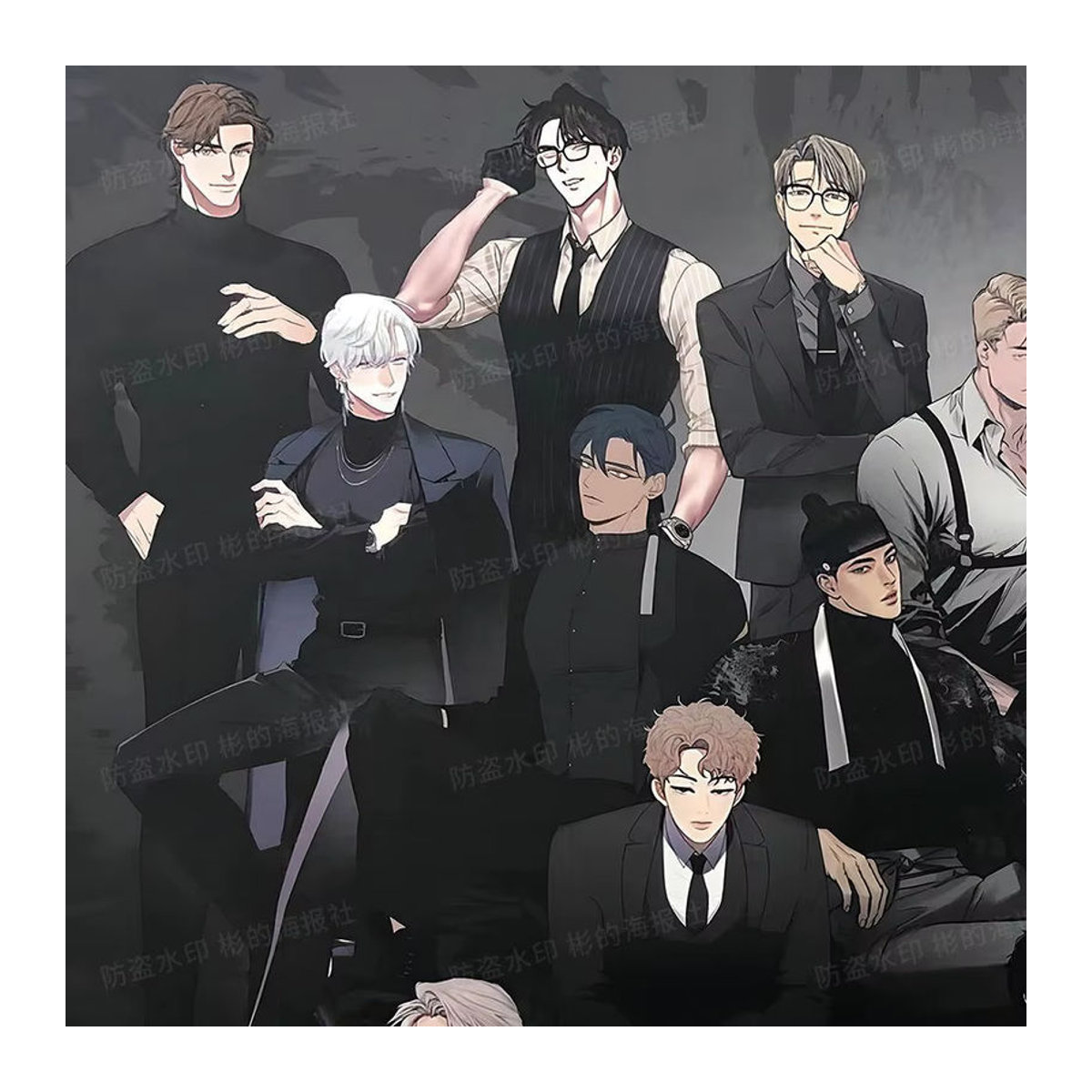 Lezhin 2022 Black Tiger Kalender Poster in Schwarz mit Kleberunterlage - Bild 4
