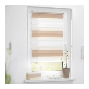 LICHTBLICK Doppelrollo Duo in Creme mit Breite: 80 cm und Höhe: 200 cm