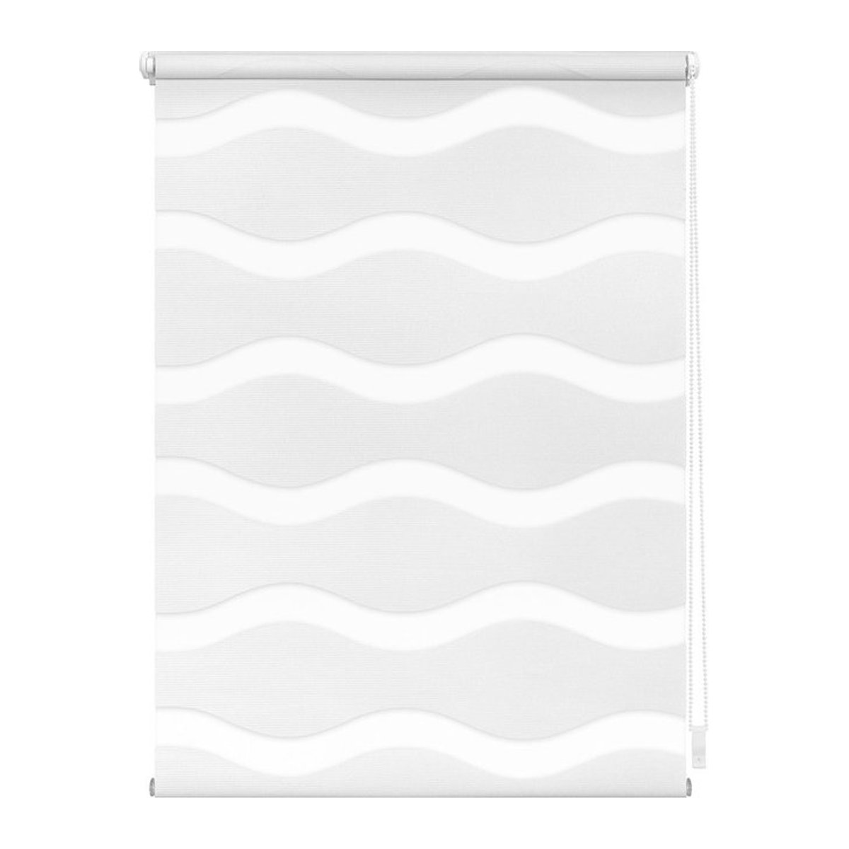 LICHTBLICK Duo Rollo Welle Klemmfix ohne Bohren, Weiß, B: 110 cm, H: 150 cm - Bild 1