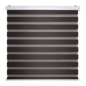 LIEDECO Duo-Rollo in Braun aus Polyester zur Verdunkelung mit Deckenmontage
