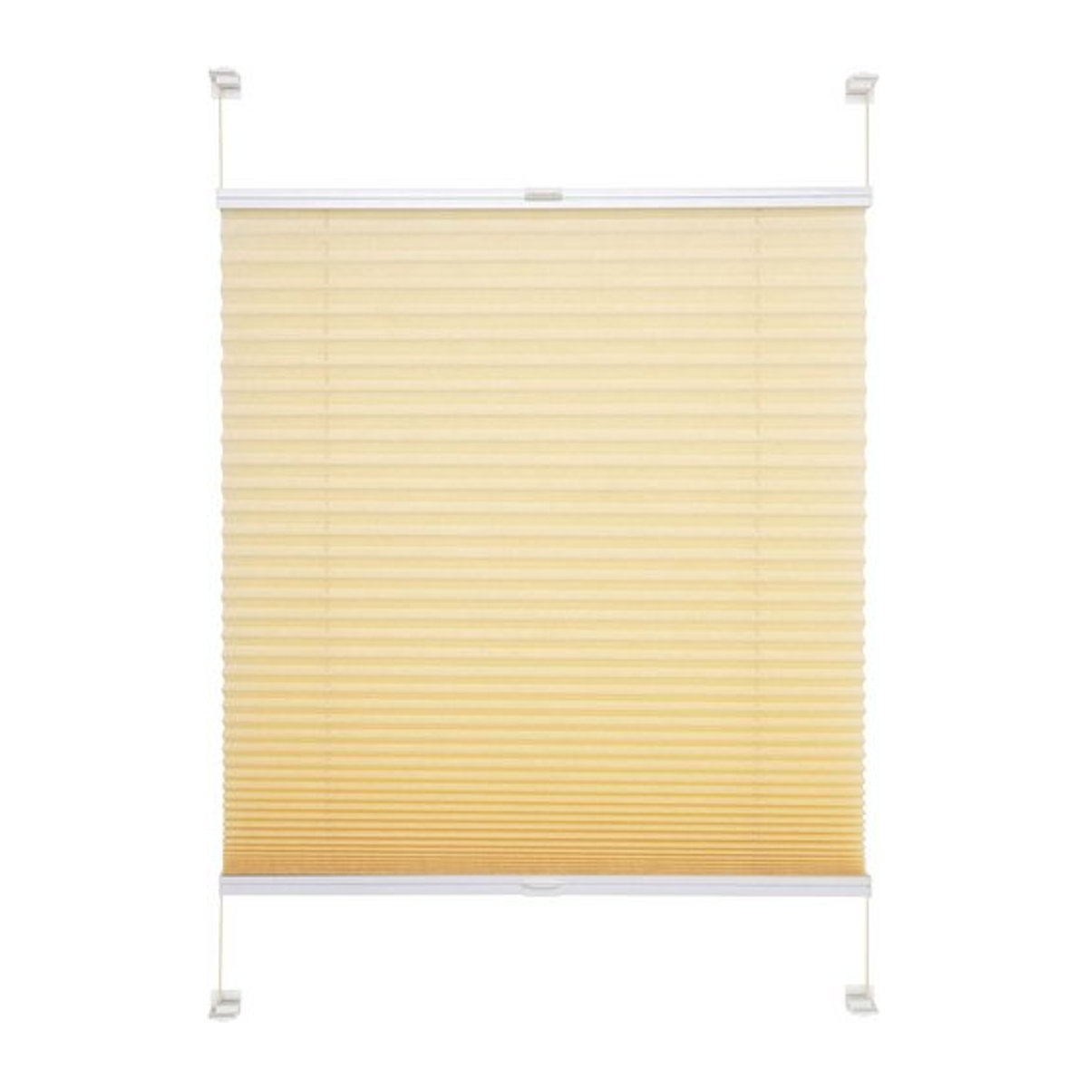 LIEDECO Klemmfix-Plissee in Beige zur Verdunkelung, B: 100 cm, H: 150 cm - Bild 1