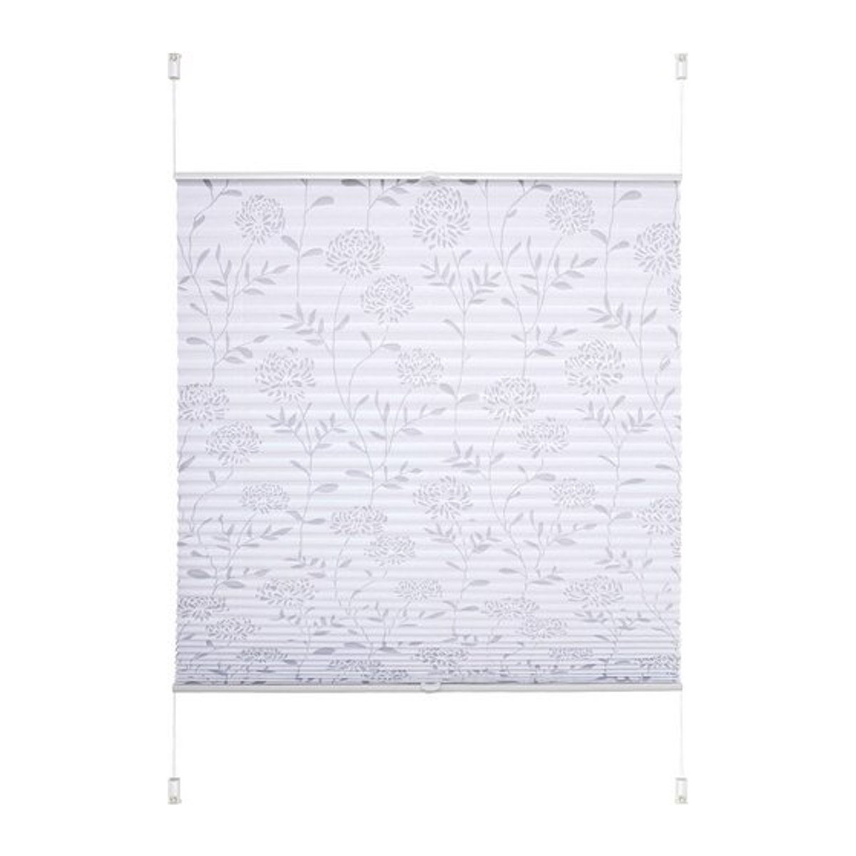 LIEDECO Klemmfix Plissee in Weiß, B: 110 cm, H: 130 cm - Bild 1
