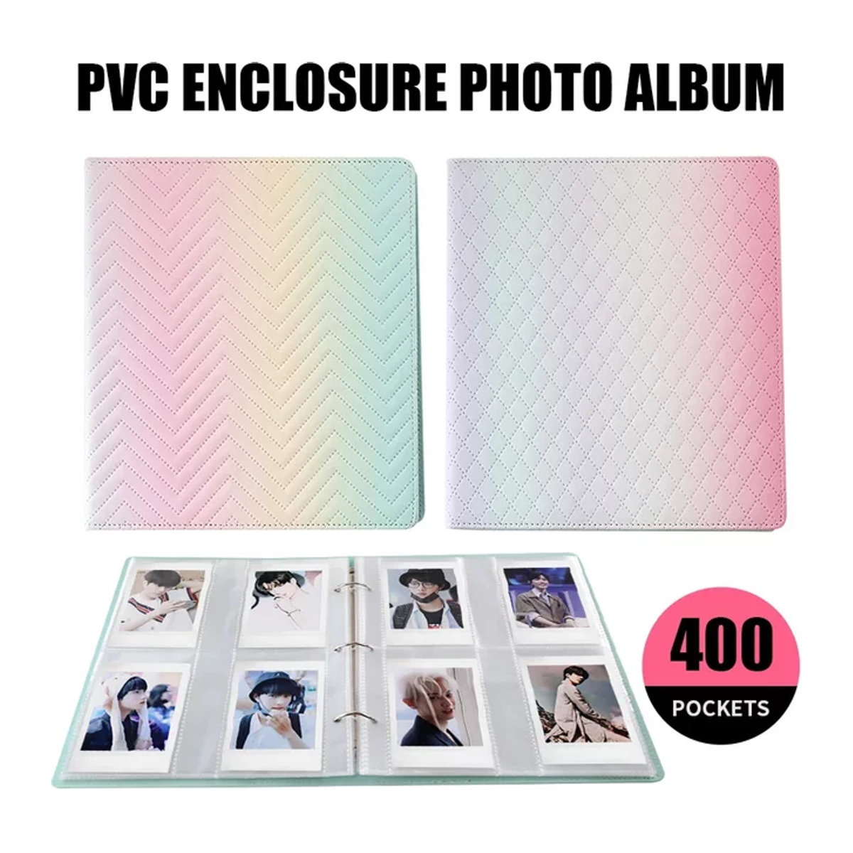 LIFEBEA Mini Instant Fotoalbum Diamond Lattice Bildhülle für Fujifilm Instax Mini Film, Farbe: PVC - Bild 1