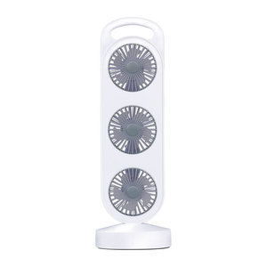 Lifetime Standventilator aus Kunststoff in Weiß B/H/L: 13 x 8,2 x 37 cm