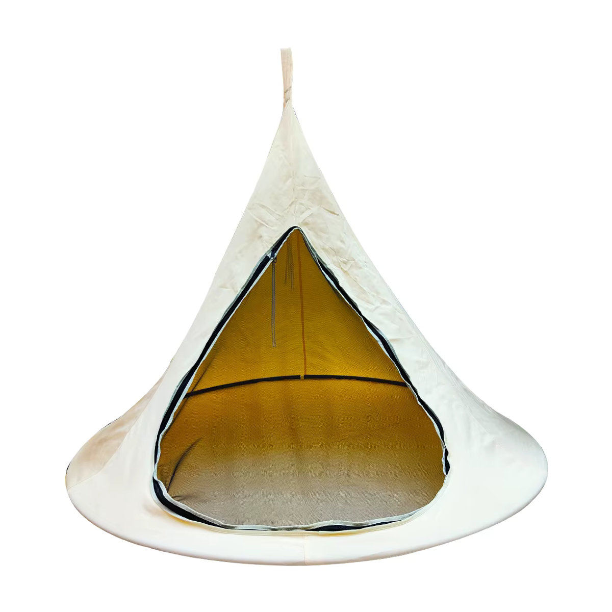 Lighten Up Schmetterling Hängematte Beige wasserdicht mit Reißverschluss und Moskitonetz für Outdoor und Camping 180 cm - Bild 2