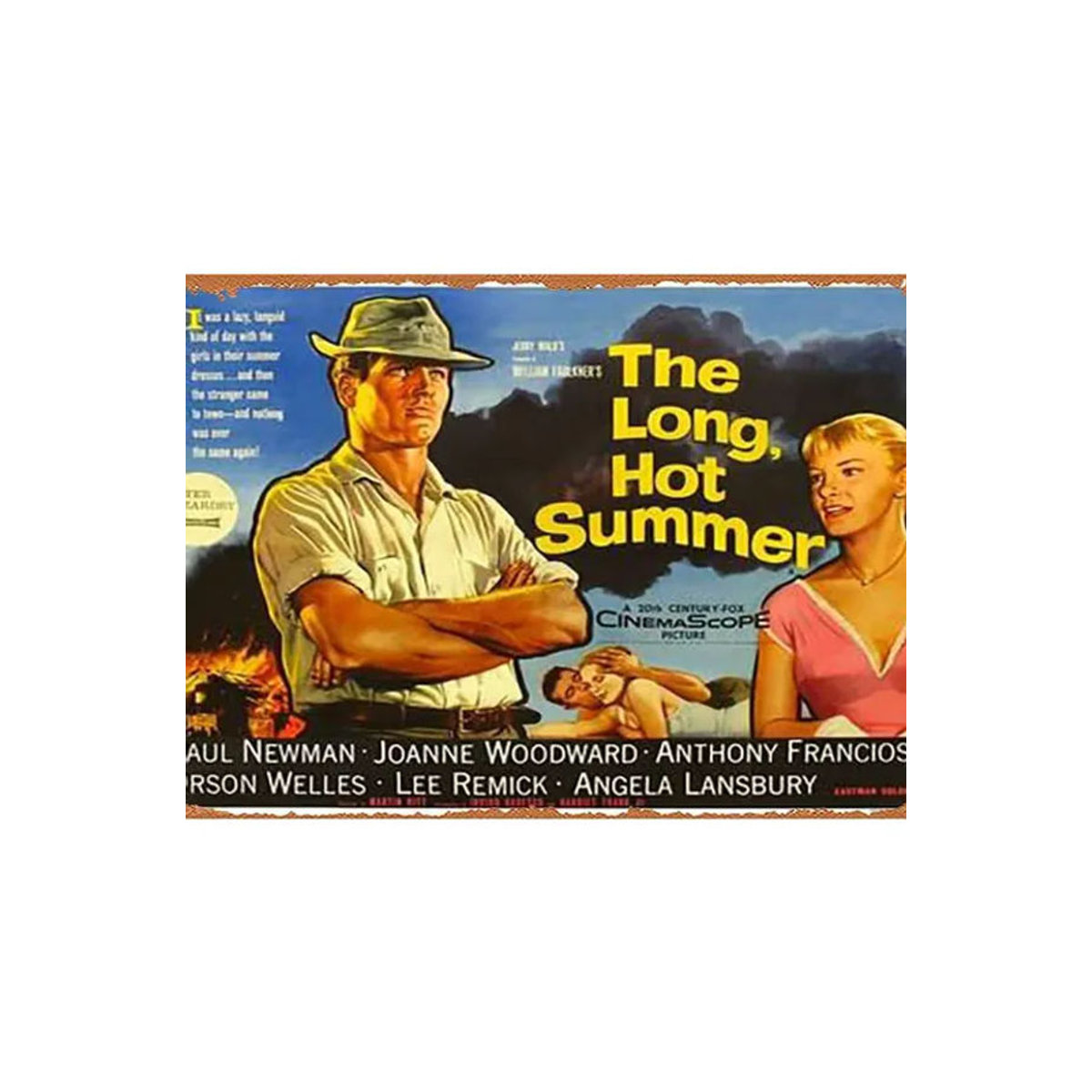 Ligui-Aluminium Metall-Blechschild The Long, Hot Summer 1958 Filmplakat Vintage Wanddekoration mehrfarbig - Bild 2