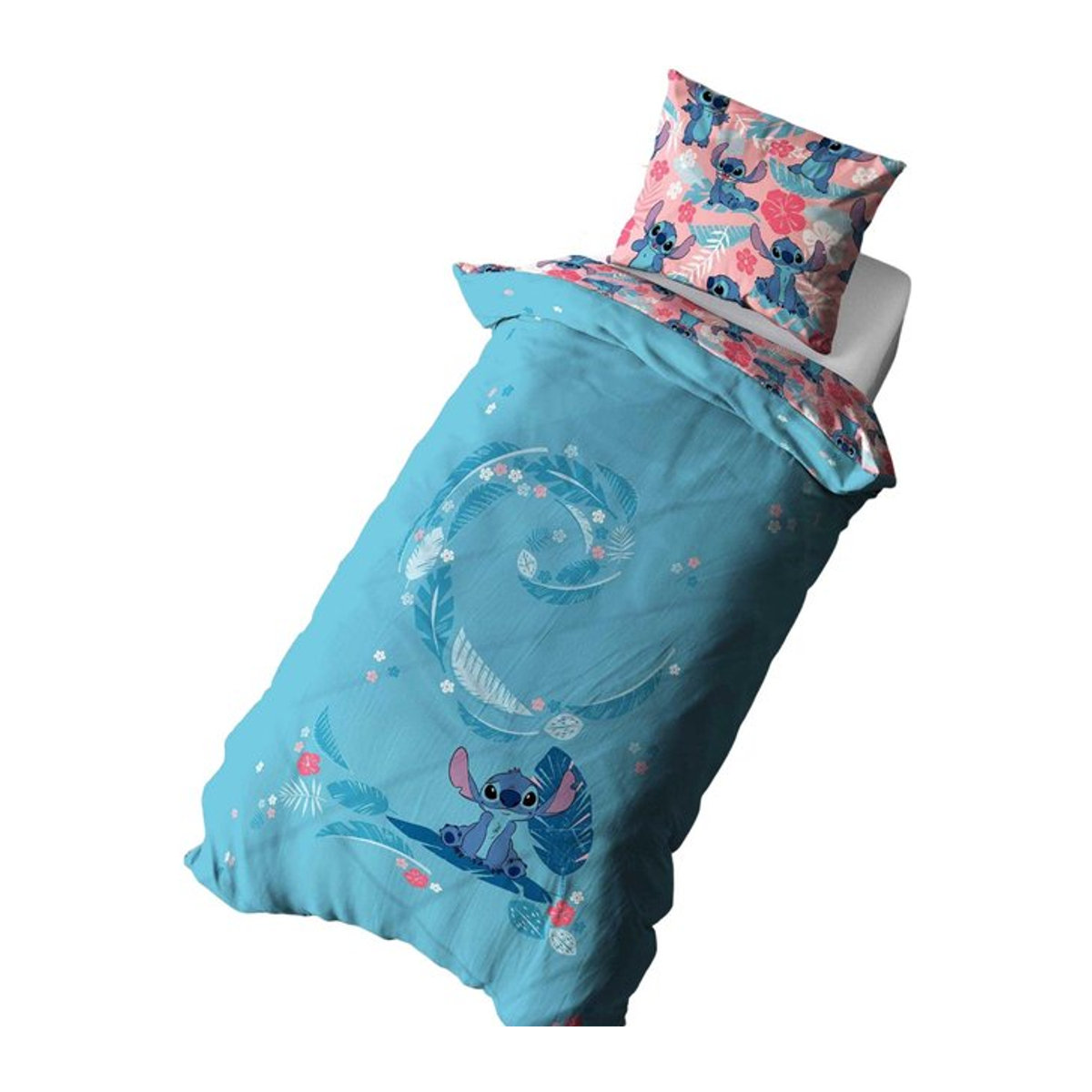Lilo & Stitch Wendebettwäsche-Set Single in Blau - Bild 1
