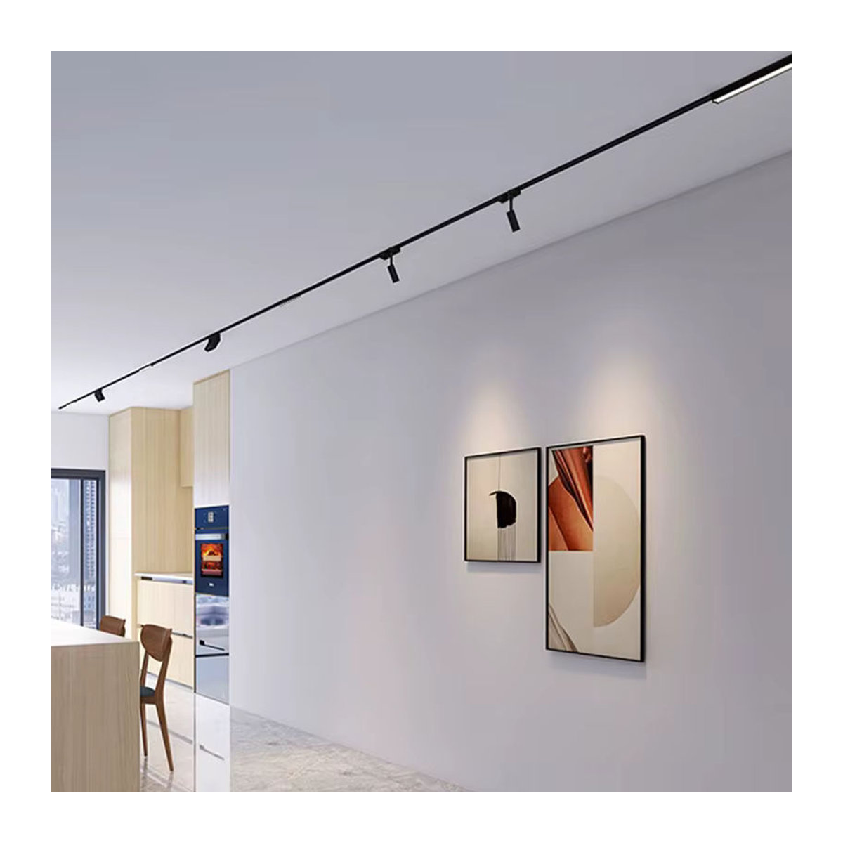 LINBIRD Schienensystem st1 Serie Magnetische Schienenleuchte Minimalistisch Weiß Schwarz Länge: 200 cm - Bild 4