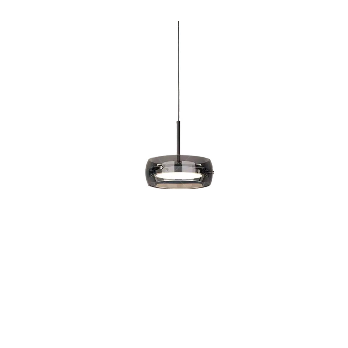 LINCCW Moderne LED-Glas-Pendelleuchte in Chrom mit dreifarbigem Innenlicht - Bild 7