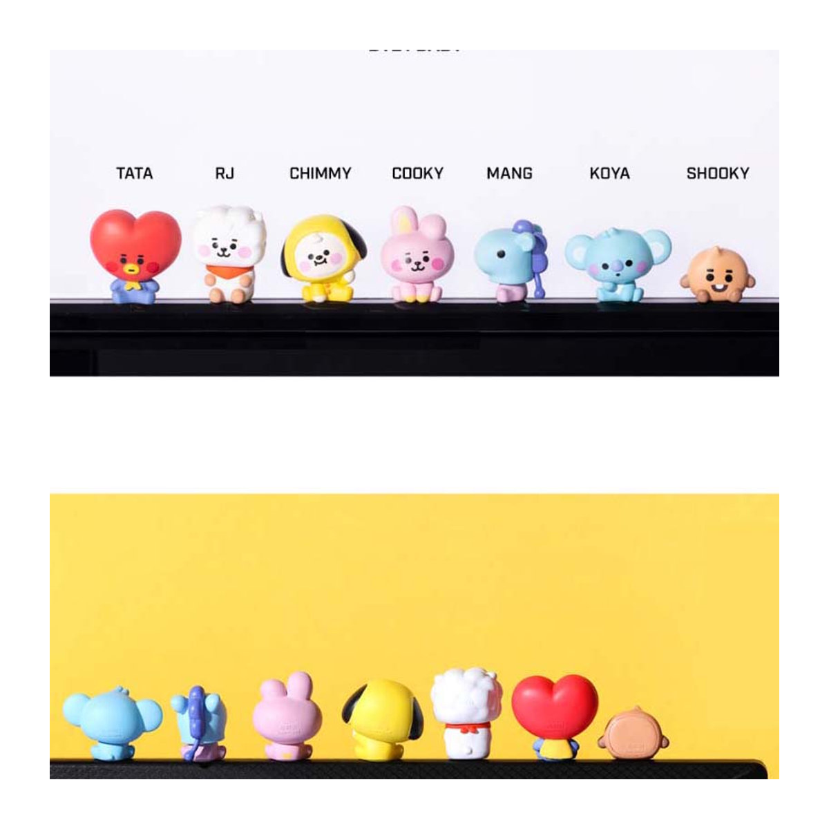 LINEFRIENDS BT21 CHIMMY Baby Ver. Monitor Figur, gelb - Bild 6