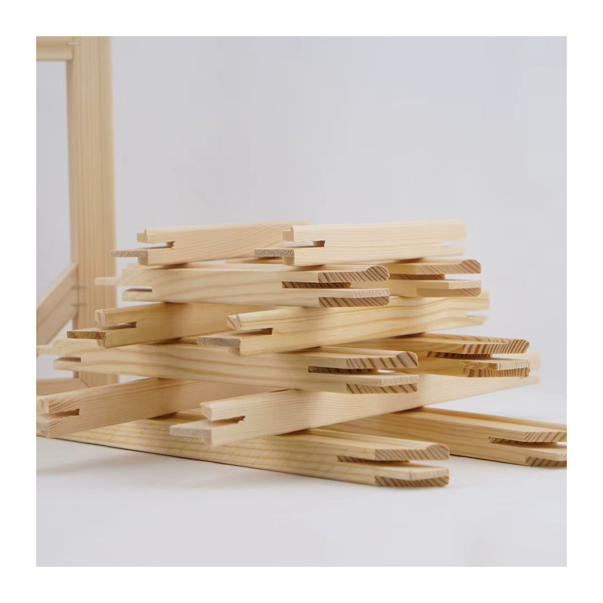 Little PP Holzrahmen in Natur für 60x80 cm Leinwand und Ölgemälde, rechteckig, B: 55 cm, H: 75 cm - Bild 1
