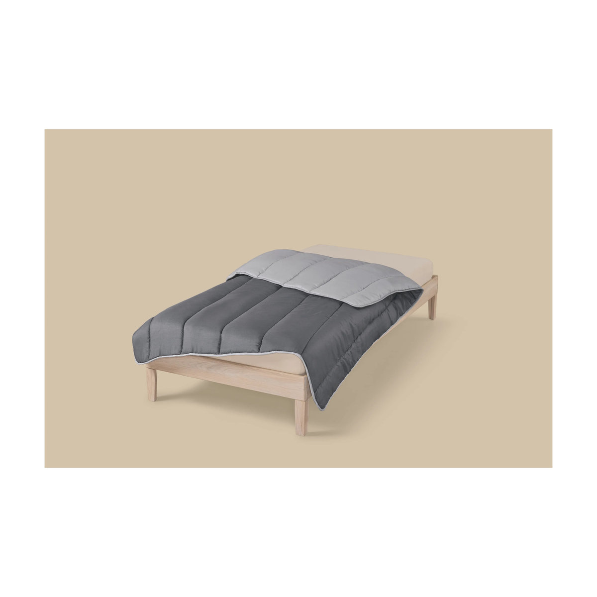 LIVARNO Bettdecke, Grau, B: 135 cm, L: 200 cm - Bild 2