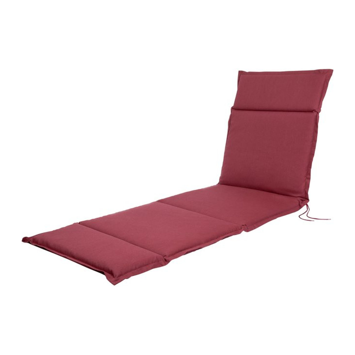 LIVARNO HOME Polsterauflage Liege mit Stehsaum, Rot, B/T/H: 190 x 58 x 4 cm - Bild 1
