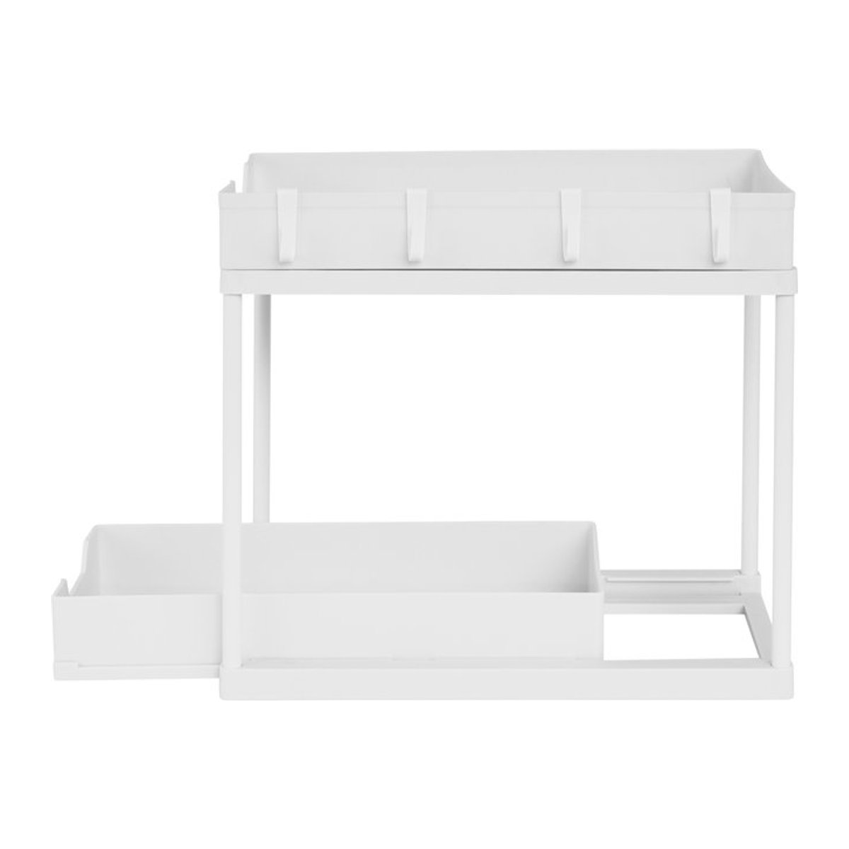 LIVARNO® Multifunktionsregal aus Kunststoff in Weiß, minimalistisch und freistehend - Bild 1