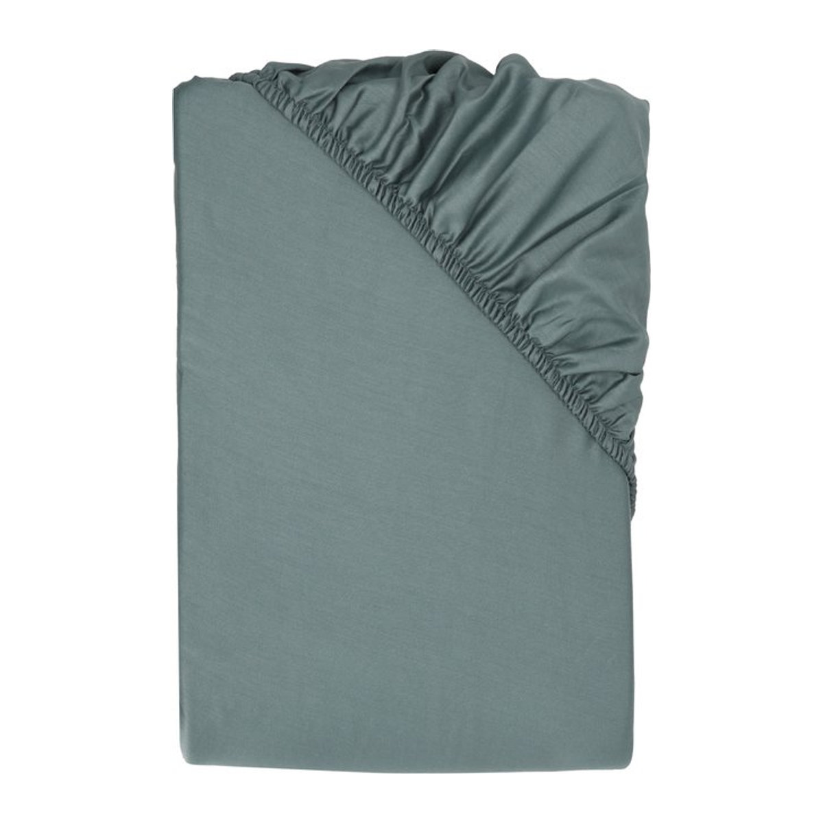 LIVARNO Spannbettlaken aus Satin in Blau, B/T/H: 140 x 160 x 27 cm - Bild 1