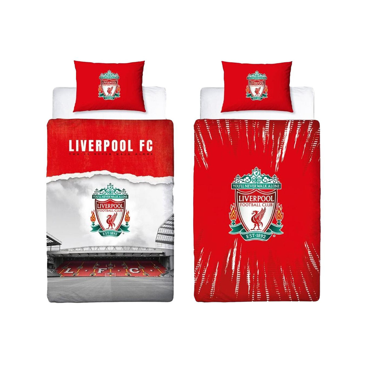 Liverpool FC Never Walk Alone Bettwäsche-Set rot/weiß - Bild 1