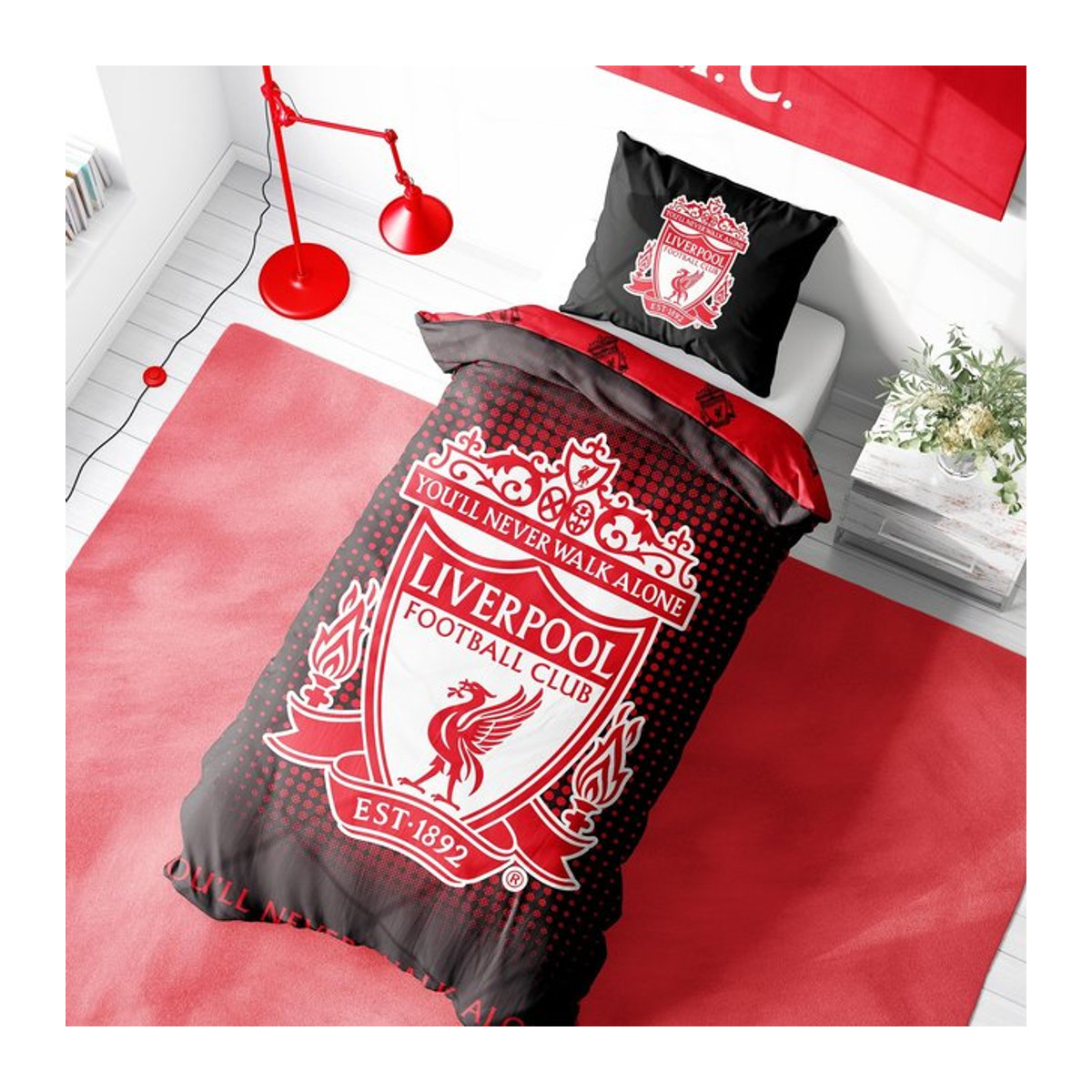 Liverpool FC Wendebettwäsche-Set Single in Rot - Bild 1