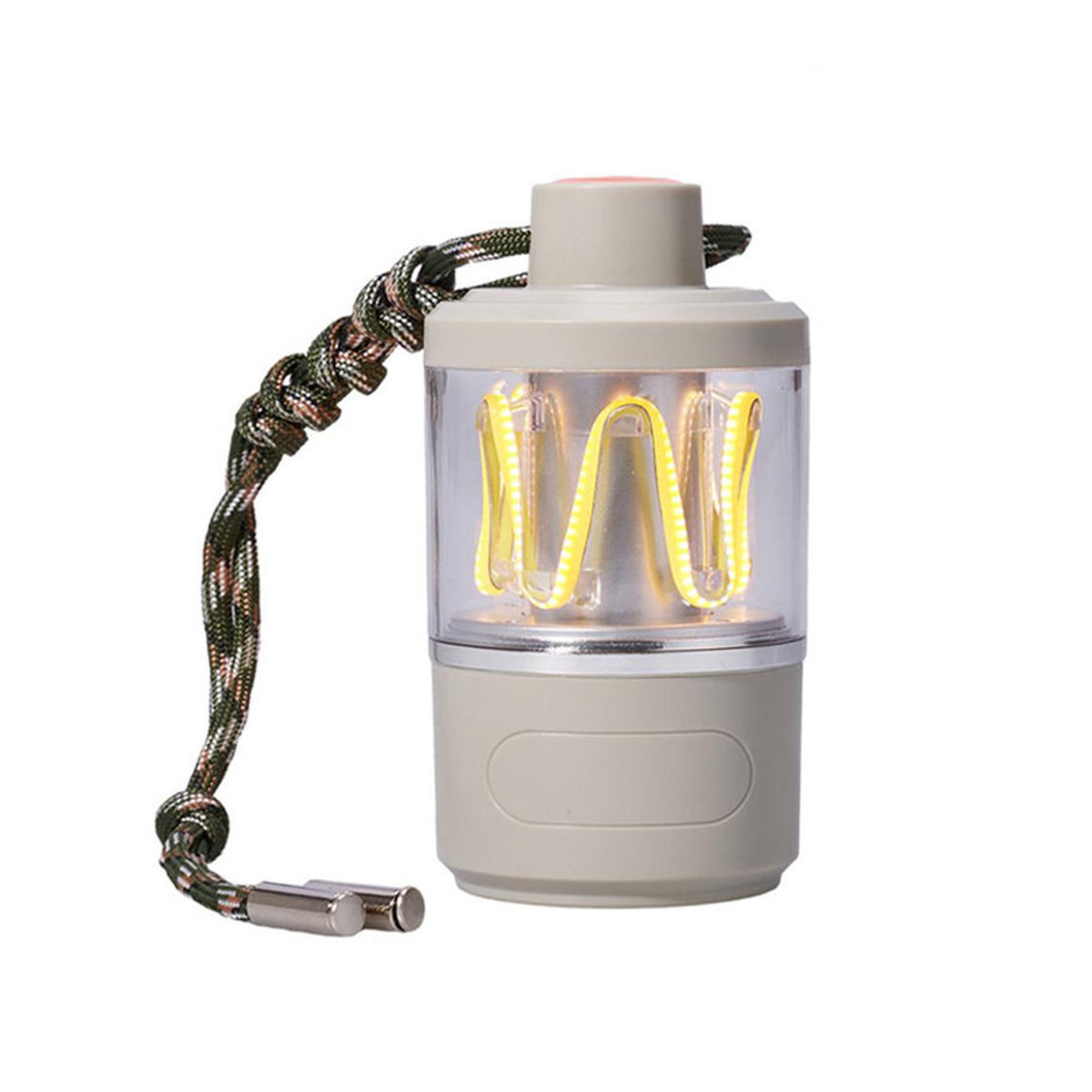 Lixada LED-Campingleuchte Retro und Minimalistisch, wasserdichte tragbare Tischlampe, wiederaufladbare Camping-Laterne, beige - Bild 3