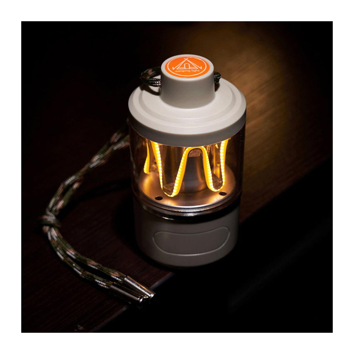 Lixada LED-Campingleuchte Retro und Minimalistisch, wasserdichte tragbare Tischlampe, wiederaufladbare Camping-Laterne, beige - Bild 6