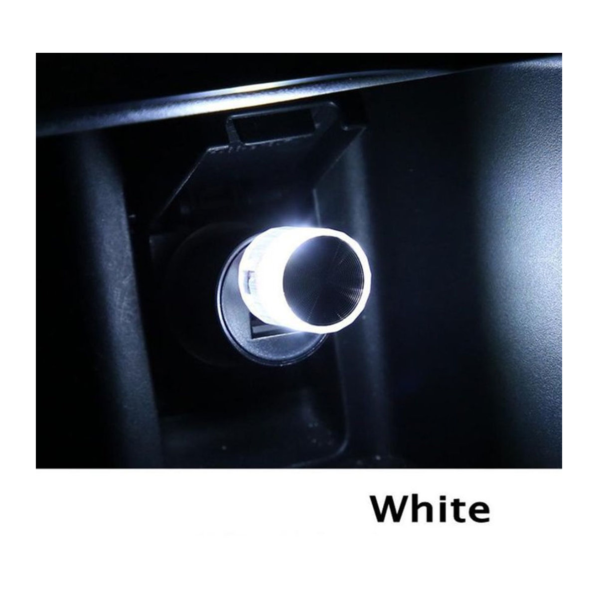 Lminmin Mini Auto USB LED Atmosphäre Licht in Weiß für modernes Ambiente - Bild 1