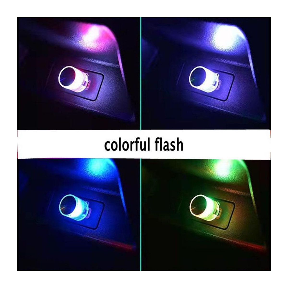 Lminmin Mini Auto USB LED Atmosphäre Licht in Weiß für modernes Ambiente - Bild 4