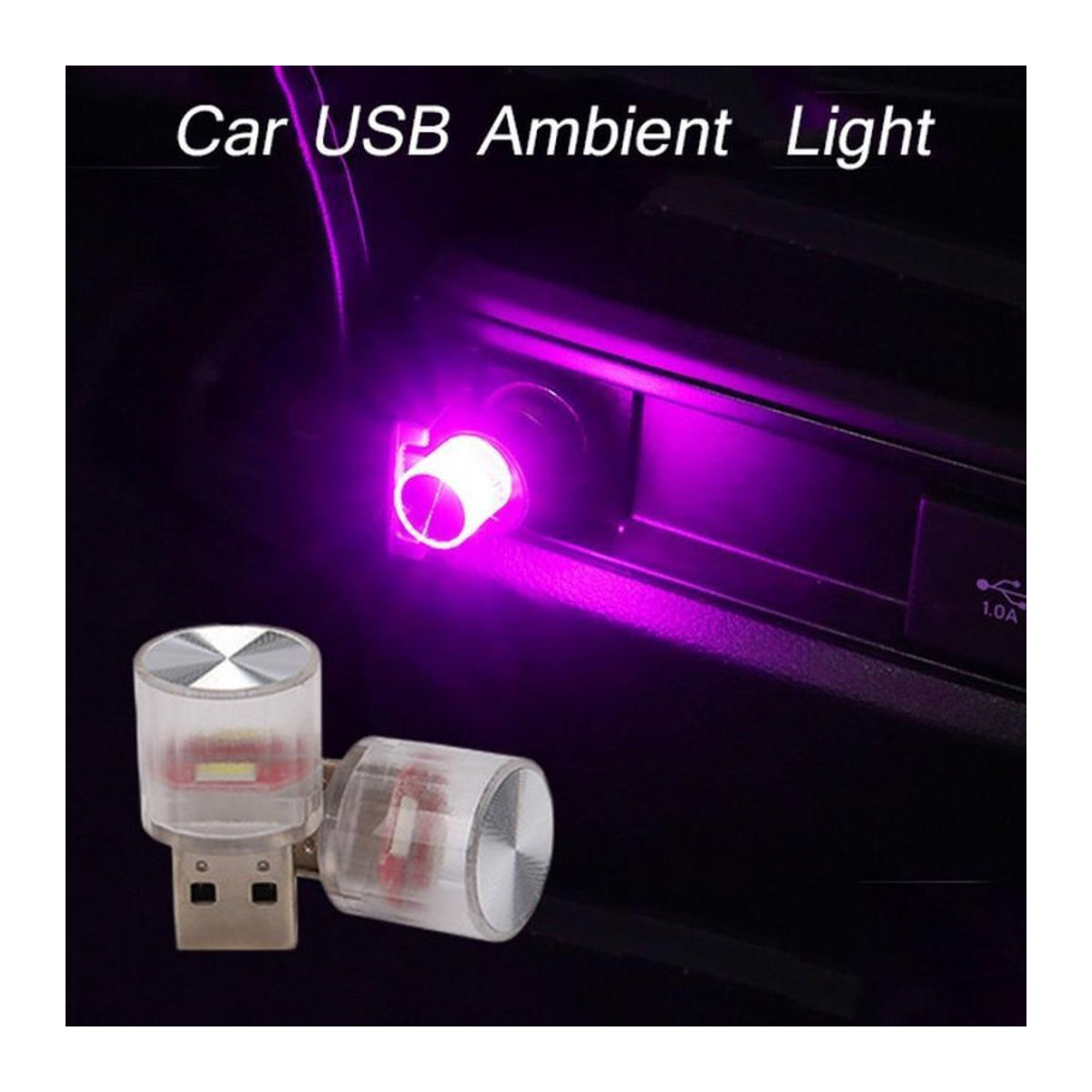 Lminmin Mini Auto USB LED Atmosphäre Licht in Weiß für modernes Ambiente - Bild 6