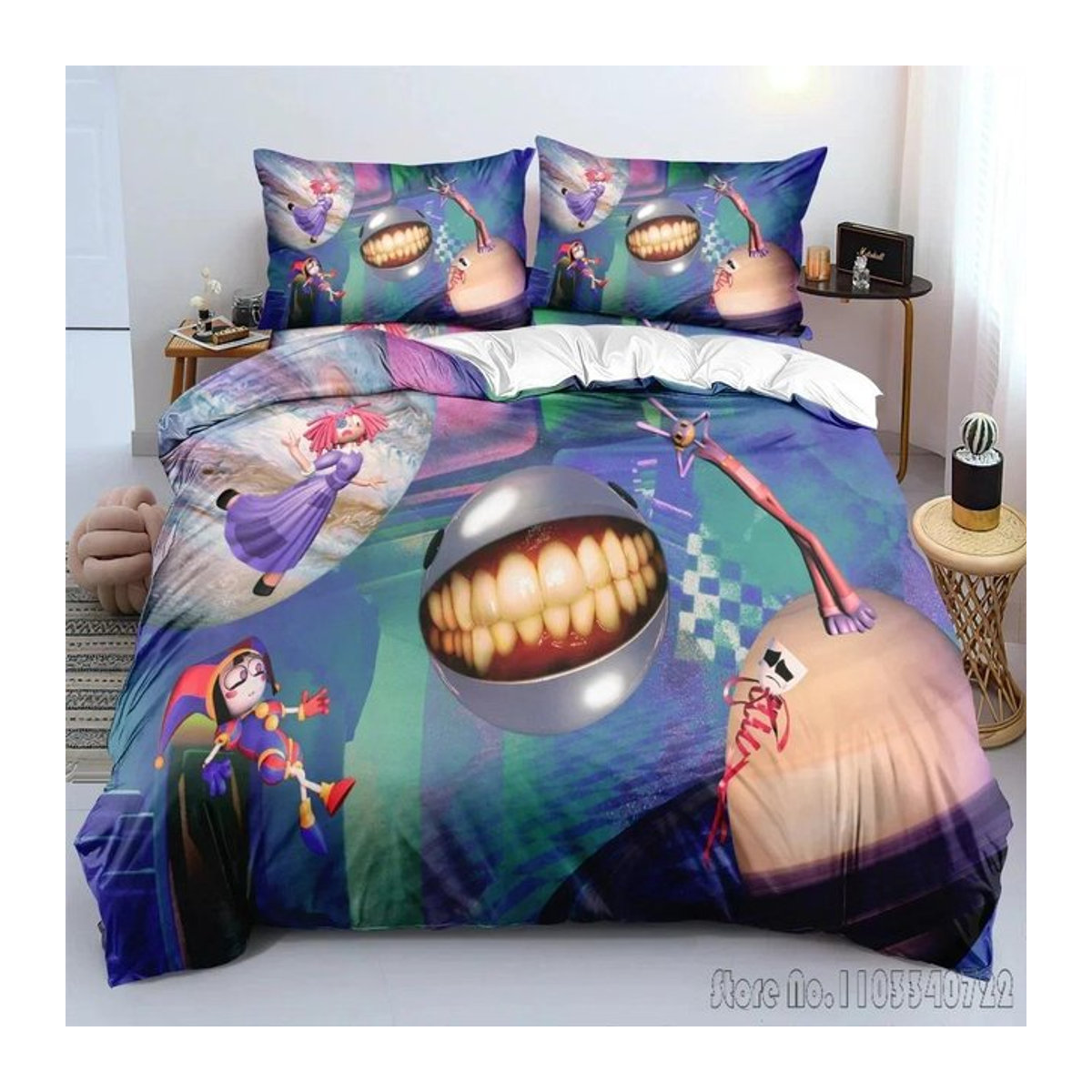 Lodestar Bettwäsche-Set Prinzessin Peach mit 3D-Druck und Reißverschluss, Multicolor, B/H: 140 x 200 cm - Bild 1