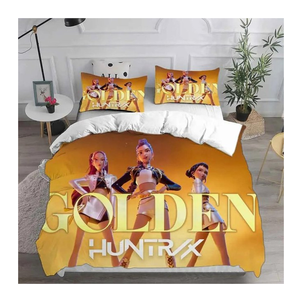 Lodestar KPop D-Demon Hunters Bettwäscheset mit Reißverschluss, Multicolor, B/H: 140 x 210 cm - Bild 1