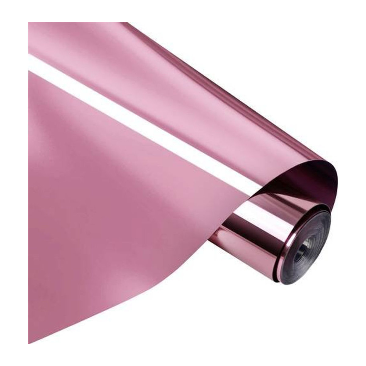 Loklik Permanent Klebefolie Vinyl Spiegelnd-Metallic in Roségold, Breite: 30,5 cm, Länge: 180 cm - Bild 1