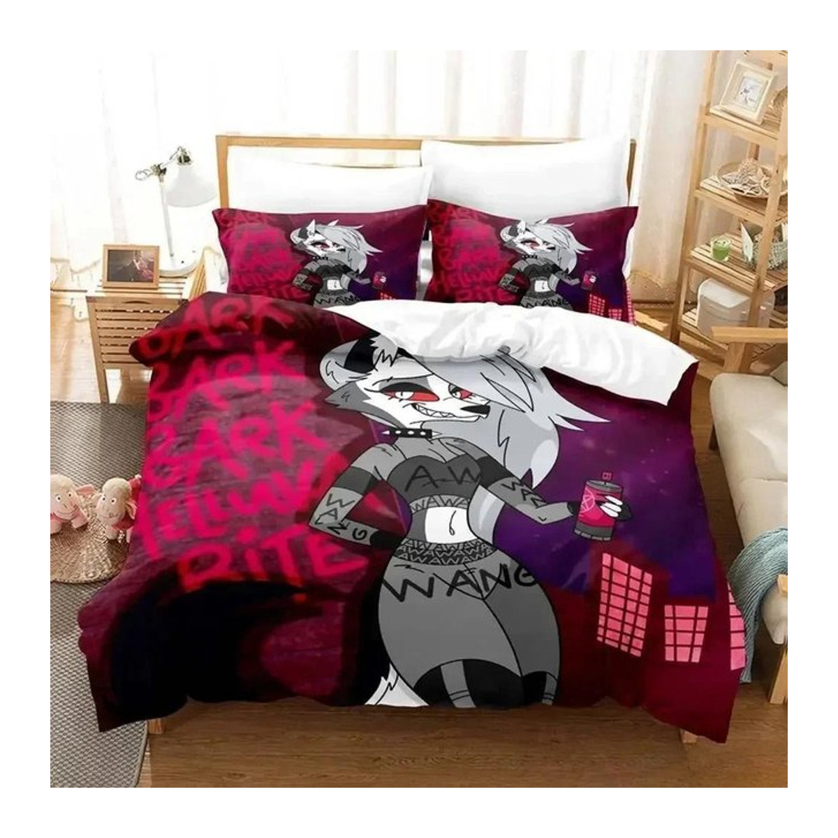 Loona Boss 3D Anime Bettwäsche Set für Erwachsene und Kinder, Bettbezug Set, B x H: 264 x 228 cm - Bild 1
