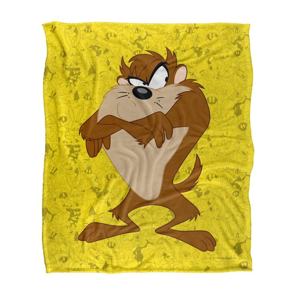 Looney Tunes Taz Charakter-Collage Decke in Schwarz, One Size, warm - Bild 1