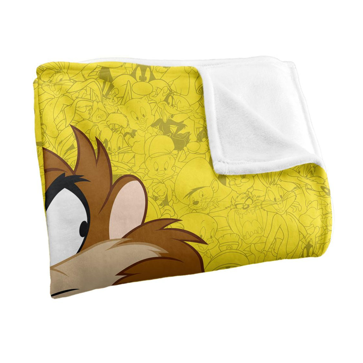 Looney Tunes Taz Charakter-Collage Decke in Schwarz, One Size, warm - Bild 2
