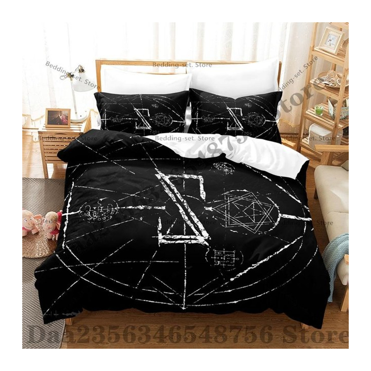Lorna Shore Bettwäsche-Set für Einzelbetten mit Bettbezug und Laken, B/H: 135 x 200 cm - Bild 1