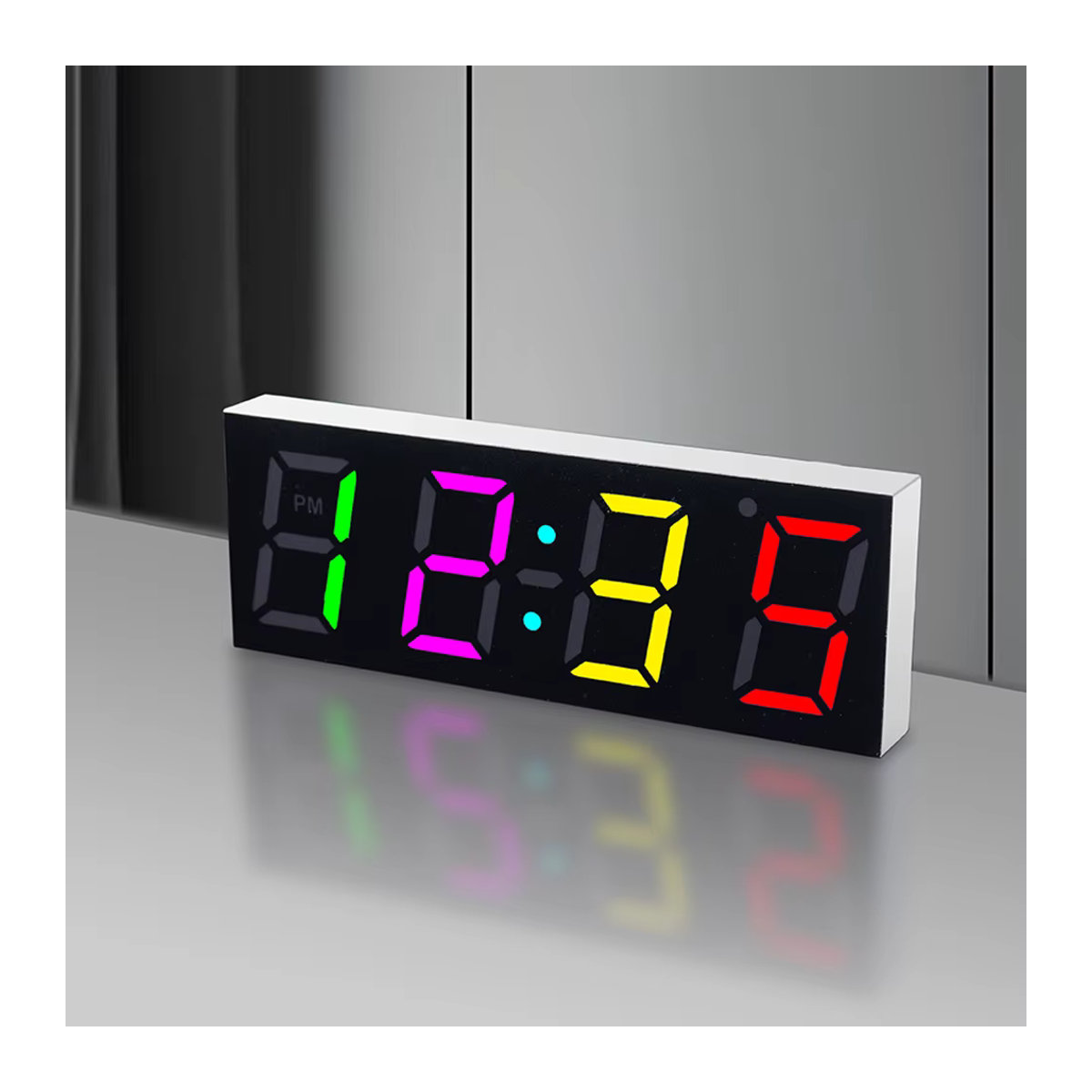LOTHYE DIY Digital-Uhr Bausatz Elektronik-Set mit transparenter Schale in Multicolor - Bild 4
