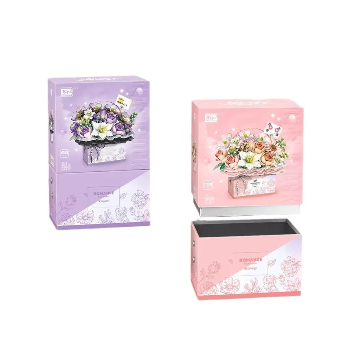 LOZ Bausteine Blumenstrauß in Geschenkbox als florales Puzzle Set, mehrfarbig - Bild 3
